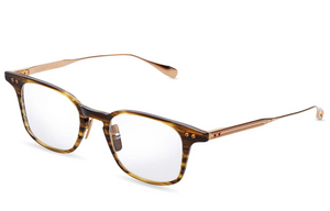 DTX149-A-02 Timber Brown - White Gold with Clear Lenses