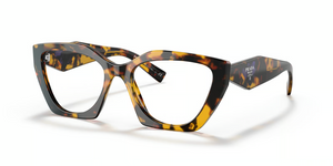 VAU1O1 - Honey Tortoise with Clear Lenses