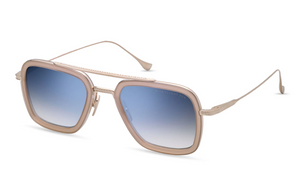 7806-U-GLD-PNK-52 White Gold - Dusty Pink with Dark Grey to Clear Gradient Lenses