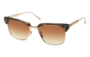 DTS431-A-03 White Gold - Balsamic Olive Swirl with Dark Brown to Clear Gradient Lenses