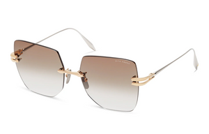 DTS155-A-04 White Gold - Silver with Brown to Clear Gradient Lenses