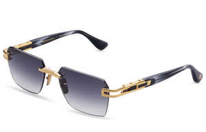 DTS147-A-01 Yellow Gold - Ink Swirl with Grey to Clear Gradient Lenses