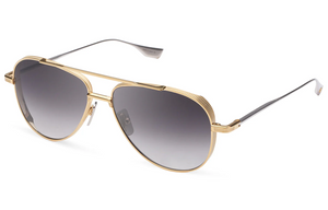 DTS141-A-01 Yellow Gold - Silver - Dark Gray Gradient with Dark Grey to Clear Gradient Lenses