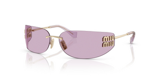 ZVN90O - Pale Gold with Pink Lenses