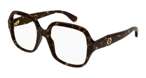 002 - Havana with Clear Lenses